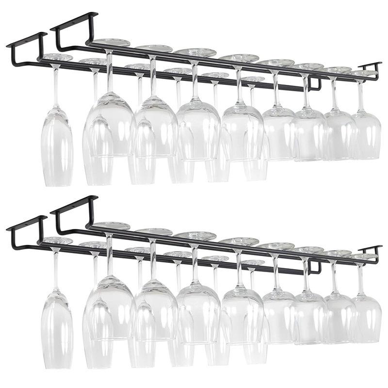 Wine Rack Wall Mount - 【S】1PC Black Wall Mount Wine Glass