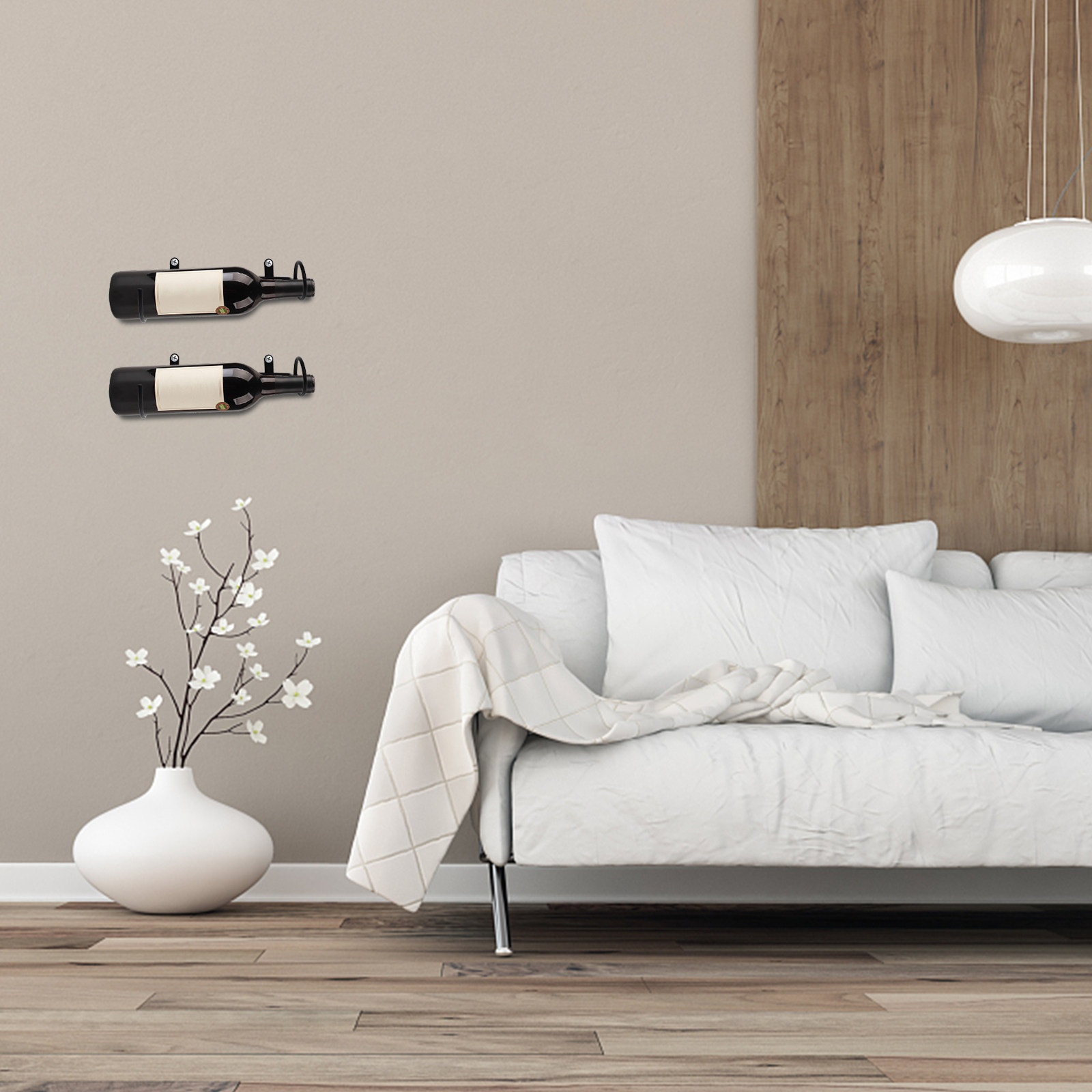 Wine Rack Wall Mount - 1Pcs Wall Mounted Red Wine Bottle