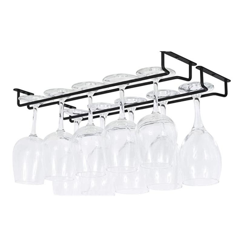 【S】1PC Black Wall Mount Wine G - Wine Rack Wall Mount ulasan dan harga