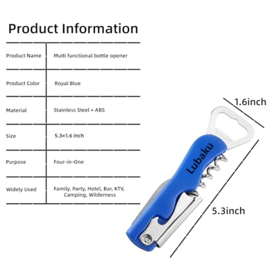 Portable Manual Bottle Opener  - Wine Beer And More ulasan dan harga