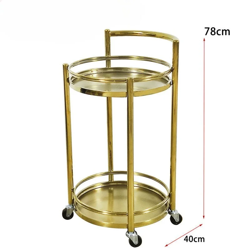 Stainless steel wine cart roun - Wine Beer Delivery ulasan dan harga