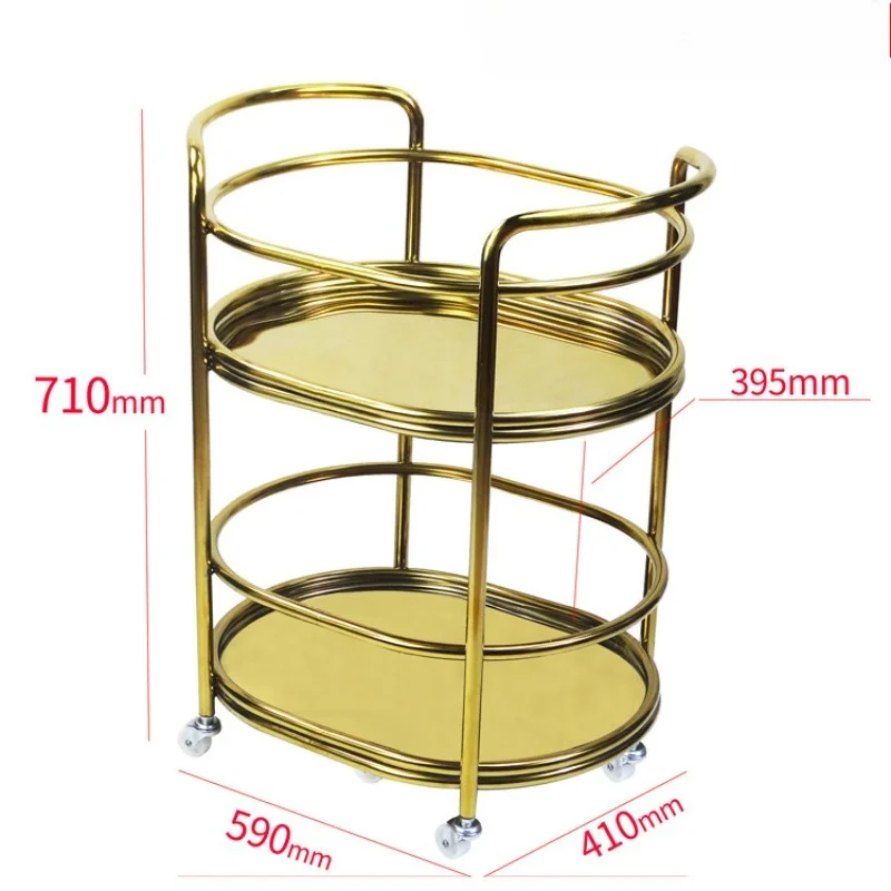 Stainless steel wine cart roun - Wine Beer Delivery ulasan dan harga
