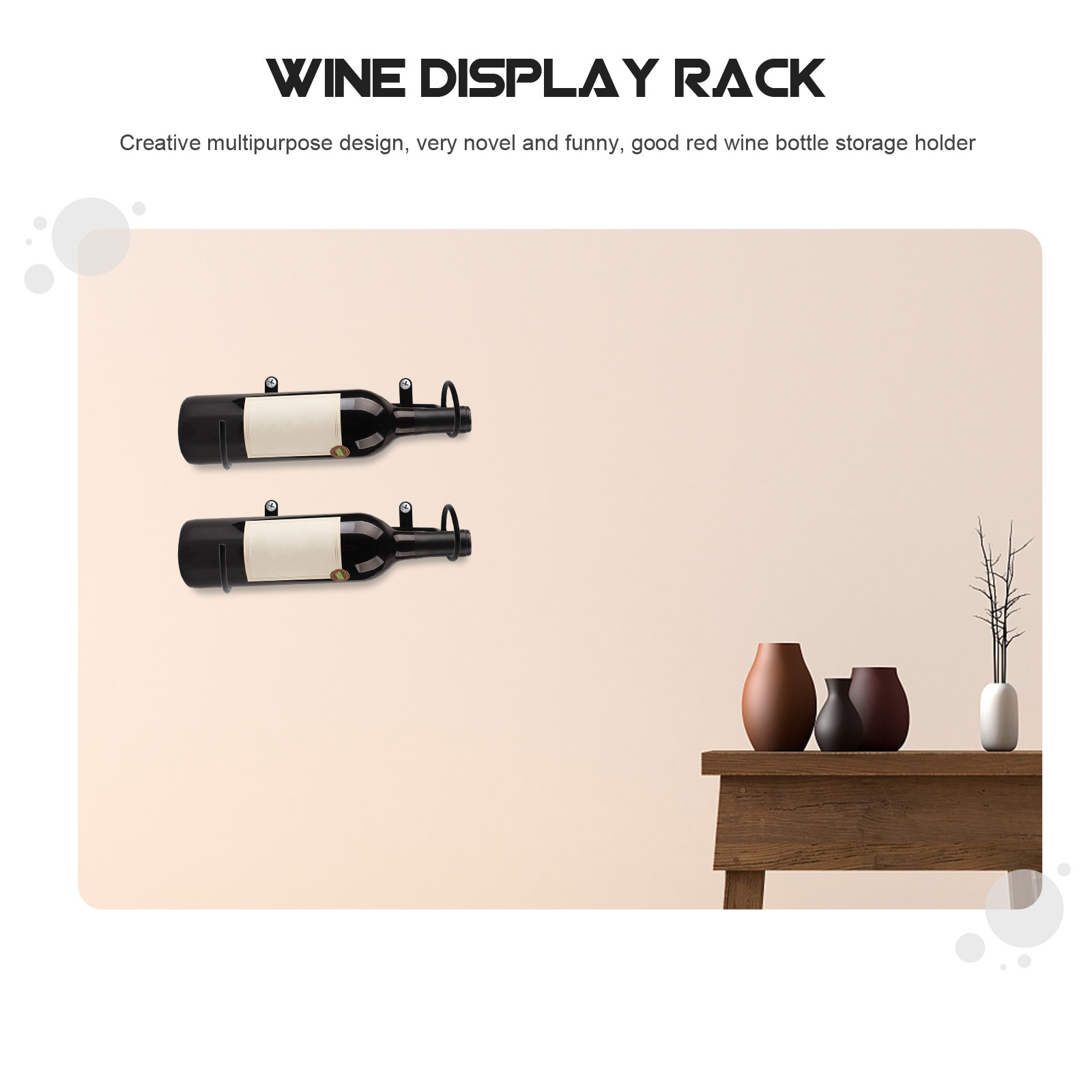 1Pcs Wall Mounted Red Wine Bot - Wine Rack Wall Mount ulasan dan harga