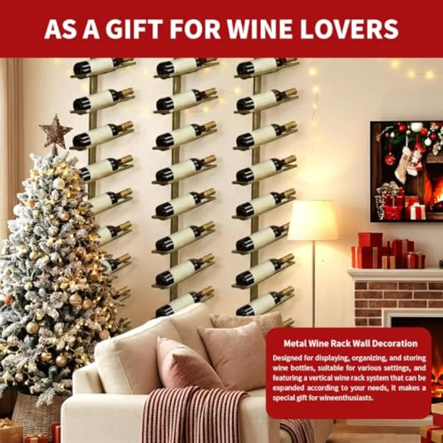 Wall-mounted 12-tier wine rack - Wine Rack Wall Mount ulasan dan harga