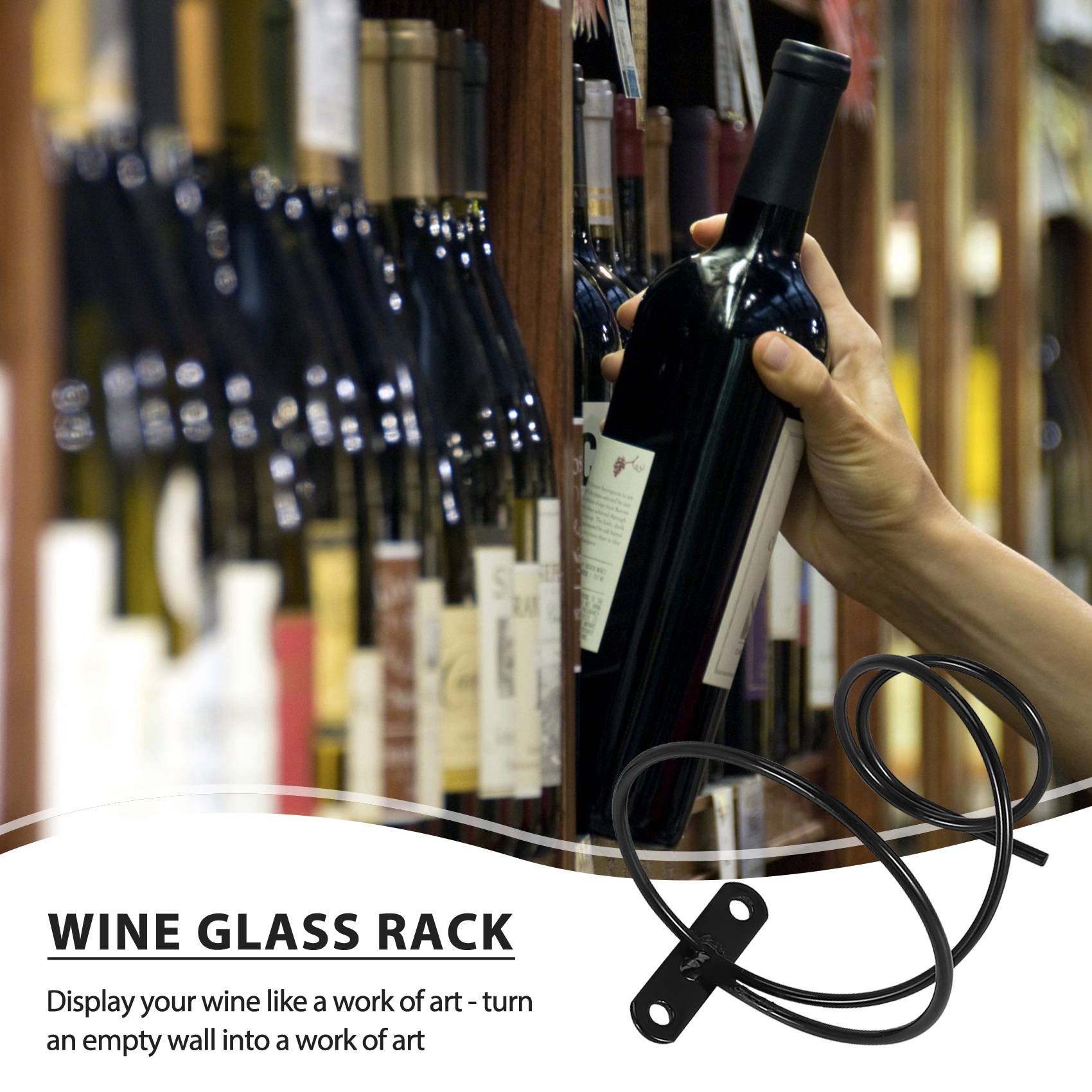 ABGH-Pack Of 6 Wall Mounted Wi - Wine Rack Wall Mount ulasan dan harga