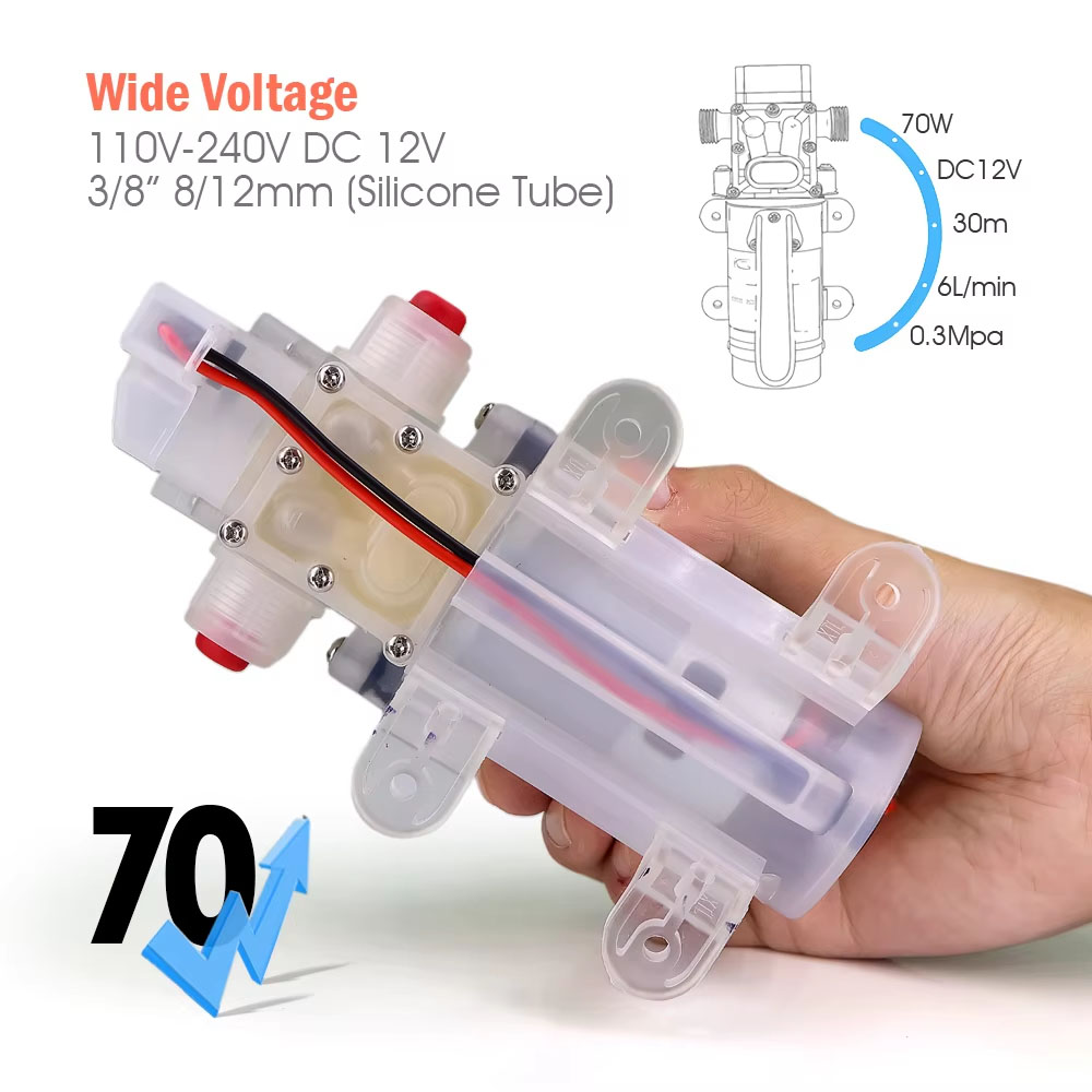70W 12V DC5521 Food-Grade Diap - Wine Beer Delivery ulasan dan harga