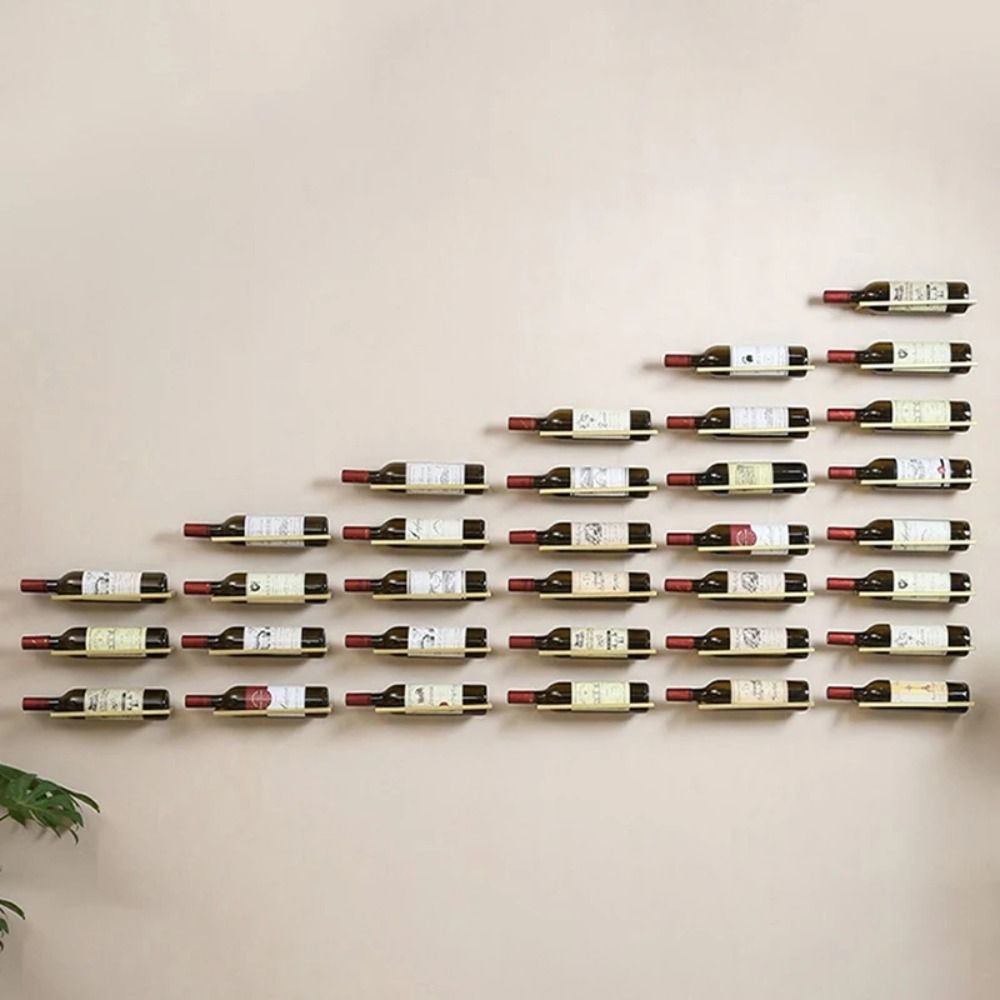 Wall Decor Metal Wine Rack Wal - Wine Rack Wall Mount ulasan dan harga
