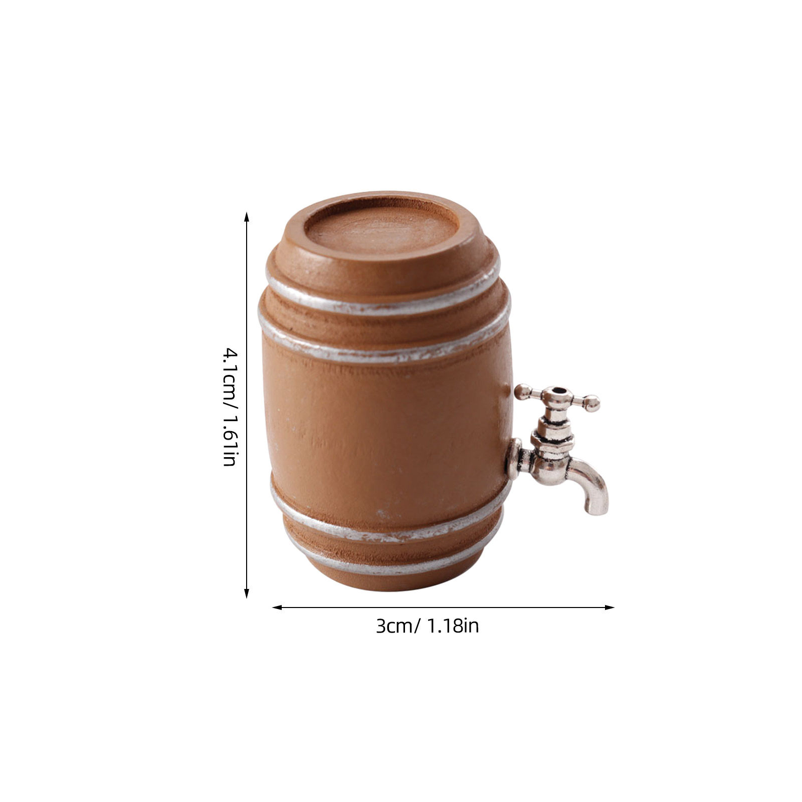 6Pcs Miniature Wooden Wine Bar - Wine Beer Garden ulasan dan harga