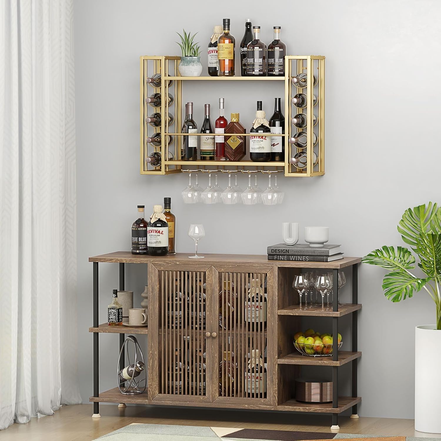 Wall Mounted Wine Rack, Wine R - Wine Rack Wall Mount ulasan dan harga